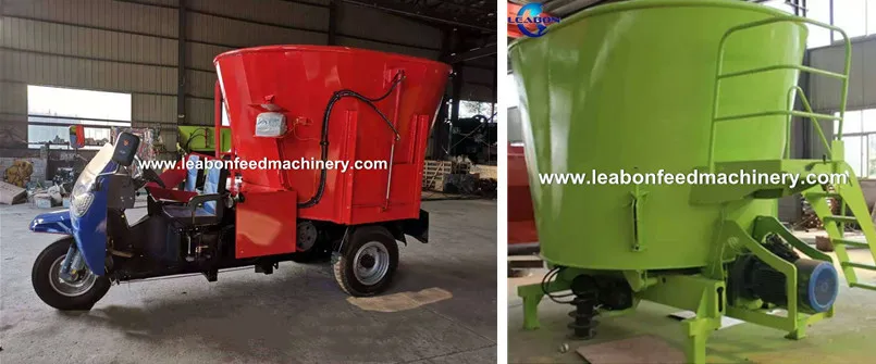 10cbm Leabon Animal Cattle Feed Tmr Mixer for Stalks Grass Chopper