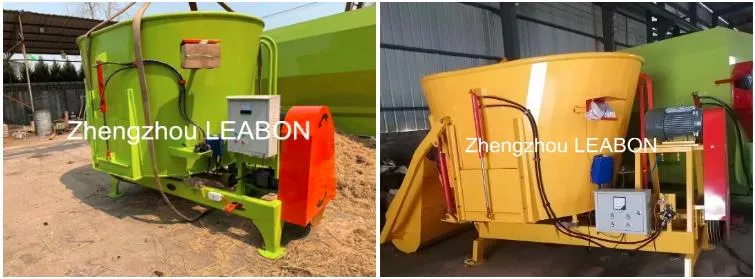 10cbm Leabon Animal Cattle Feed Tmr Mixer for Stalks Grass Chopper