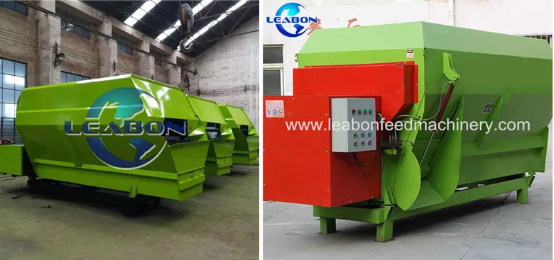 10cbm Leabon Animal Cattle Feed Tmr Mixer for Stalks Grass Chopper