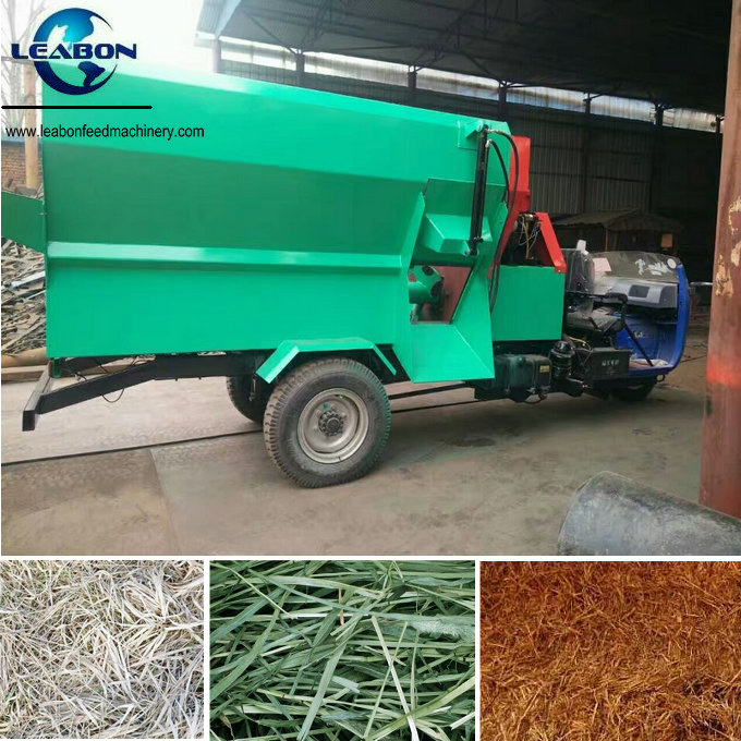 10cbm Leabon Animal Cattle Feed Tmr Mixer for Stalks Grass Chopper