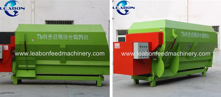 10cbm Leabon Animal Cattle Feed Tmr Mixer for Stalks Grass Chopper