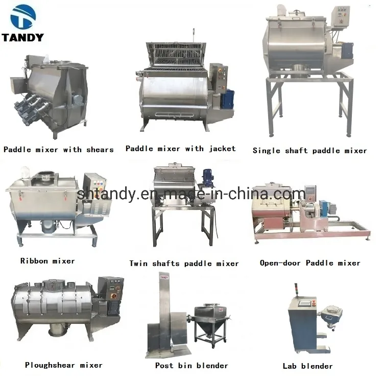 2019 Hot Sale Industrial Plough Coulter Mixer for Powder