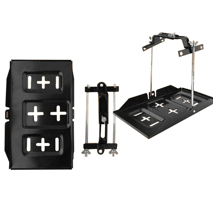 What are the key differences between universal and vehicle specific car battery brackets