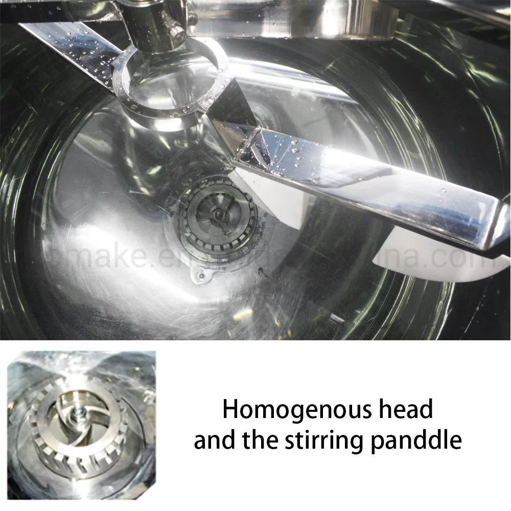 3ton Large Planetary Vacuum Emulsifying Mixer High Shear Homogenizing Mixer for Food Industry