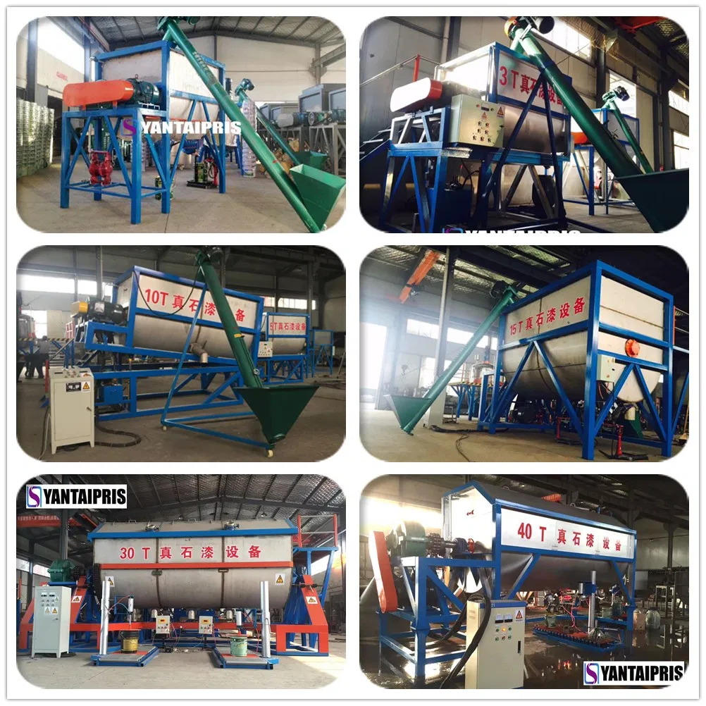 40t Outside Wall Decorative Stone Sand Spay Paints Making Machine