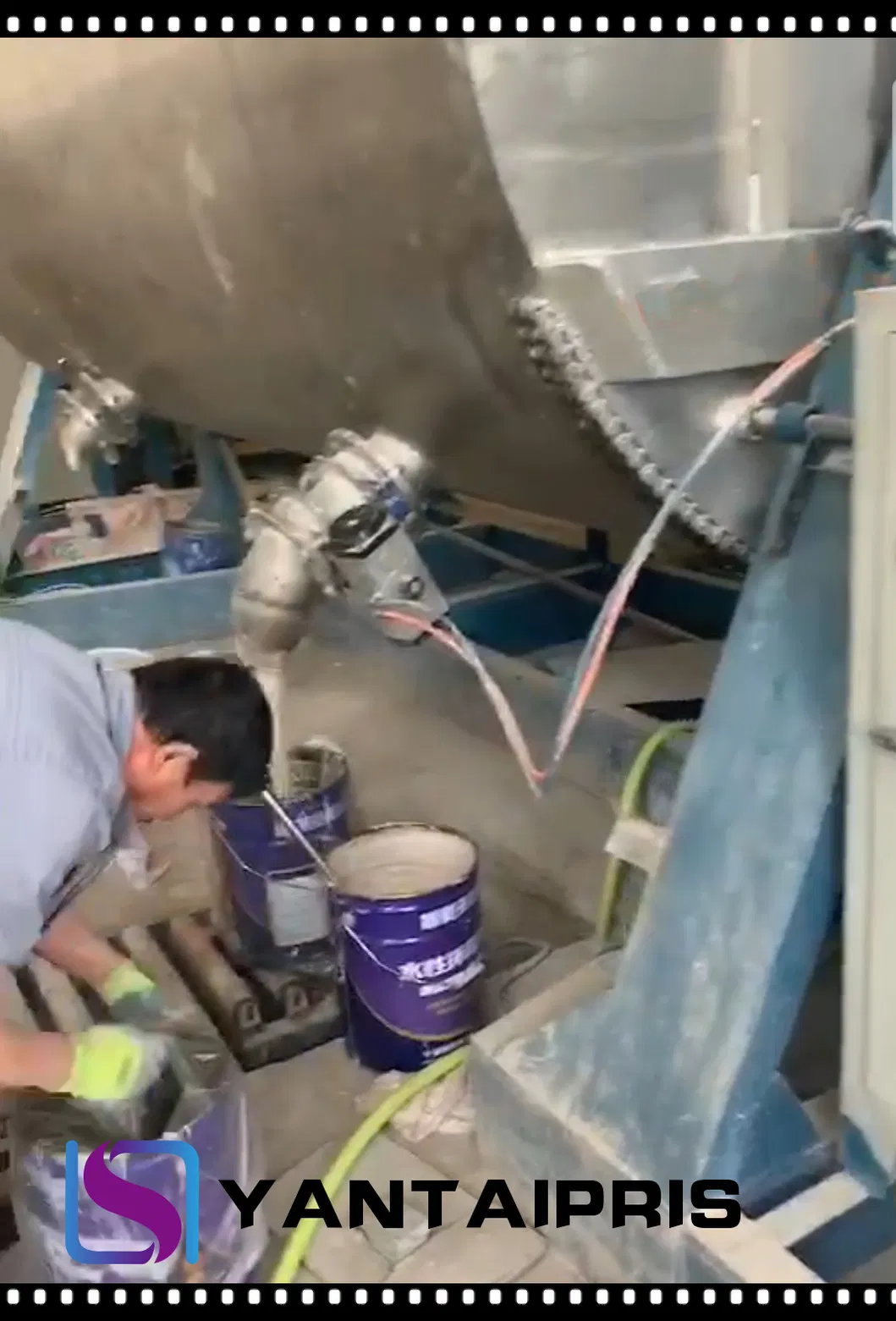 40t Outside Wall Decorative Stone Sand Spay Paints Making Machine