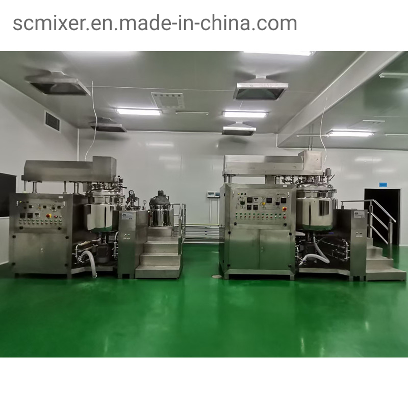 500L Face Cream Vacuum Emulsifying Homogenizer Mixer Machine