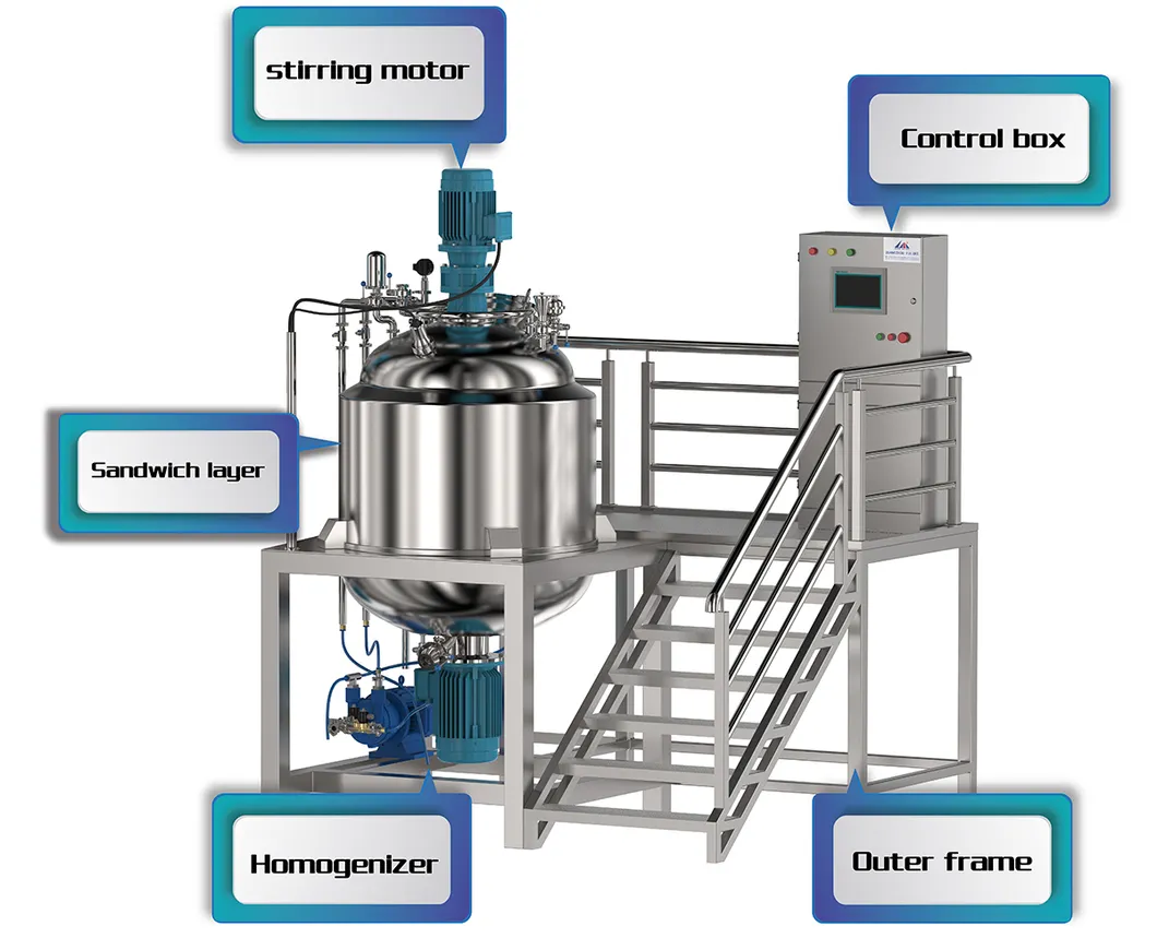 500ml Pressure Reactor Chemical Mixing Tank Melting Tanks