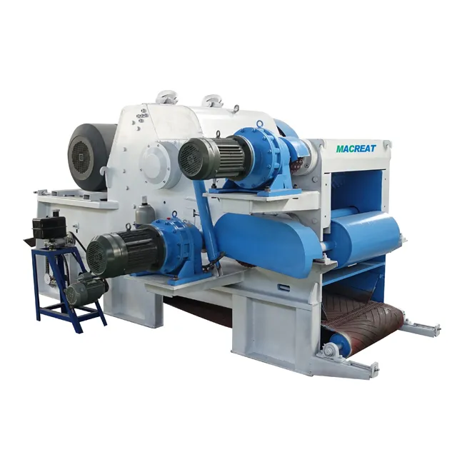 55 kw Wood Crushing Machine Tree Log shredder Chipper