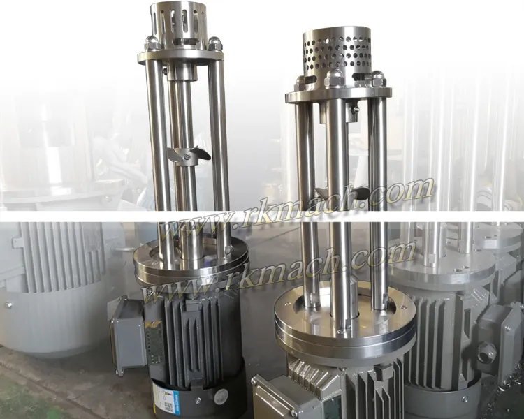 7.5kw High Shear Mixer for Facial Cream