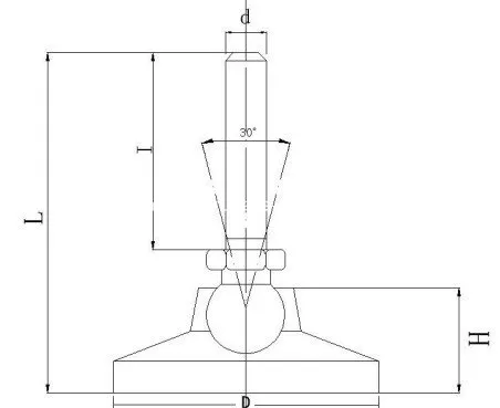 Adjustable Universal Hooves for Machine Leveling Table Feet