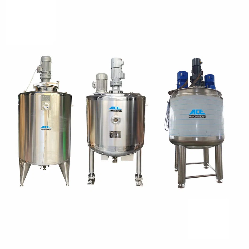 Agitator Mixer Stirrer Homogenizer Hand Sanitizer Blender Heated Jacket Mixing Tank