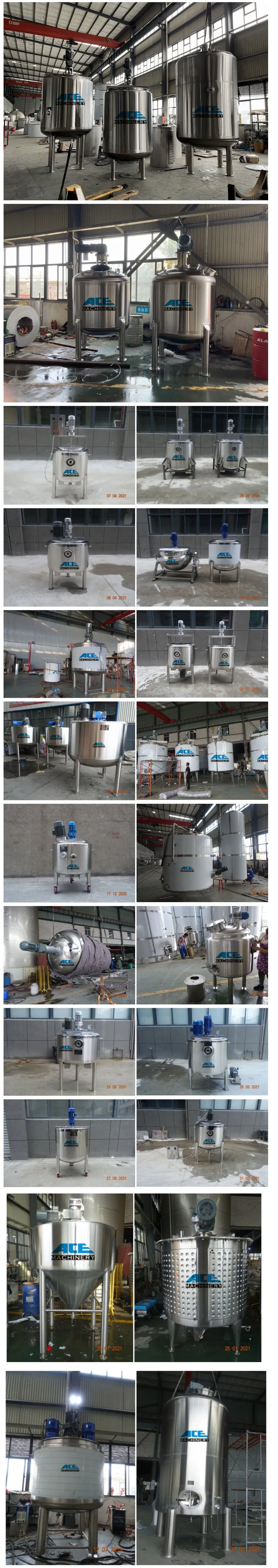 Agitator Mixer Stirrer Homogenizer Hand Sanitizer Blender Heated Jacket Mixing Tank