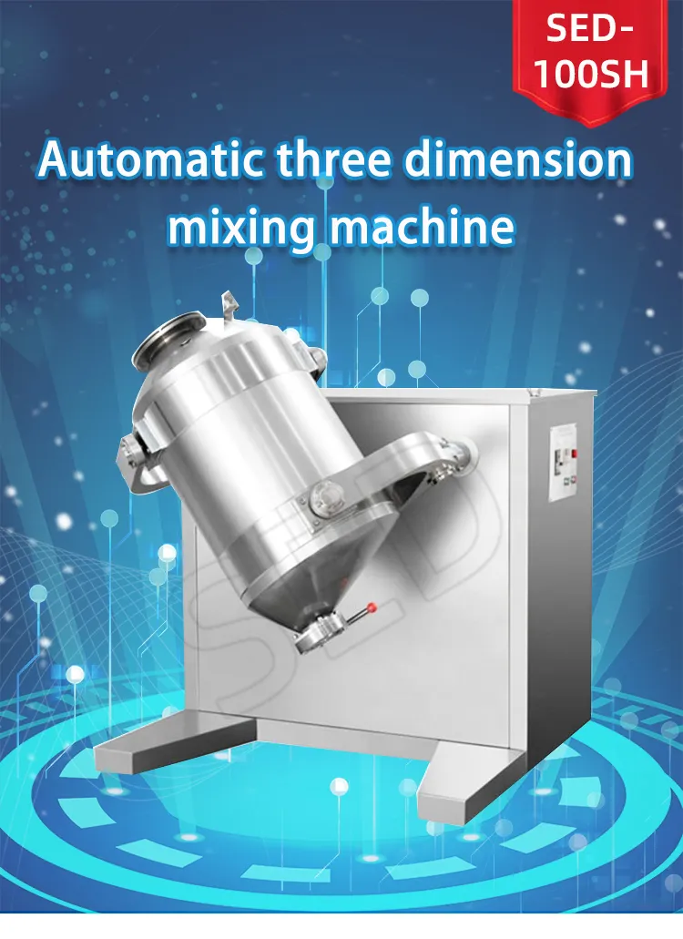 Automatic Three Dimension Powder Mixing Machine with Competitive Price