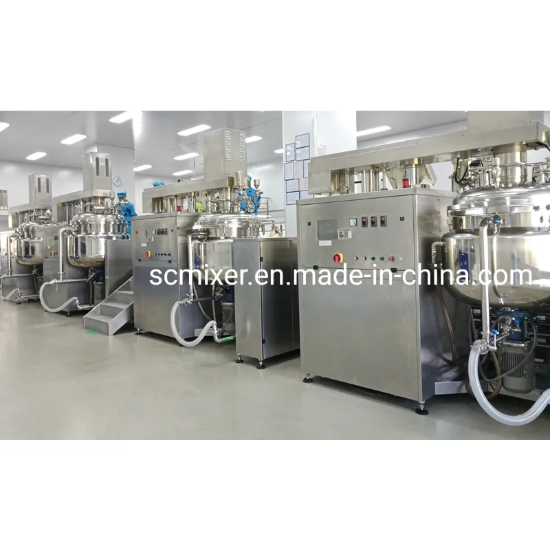 Cream Paste Lotion Products Making Mixing Homogenizing Machine with Emulsifier