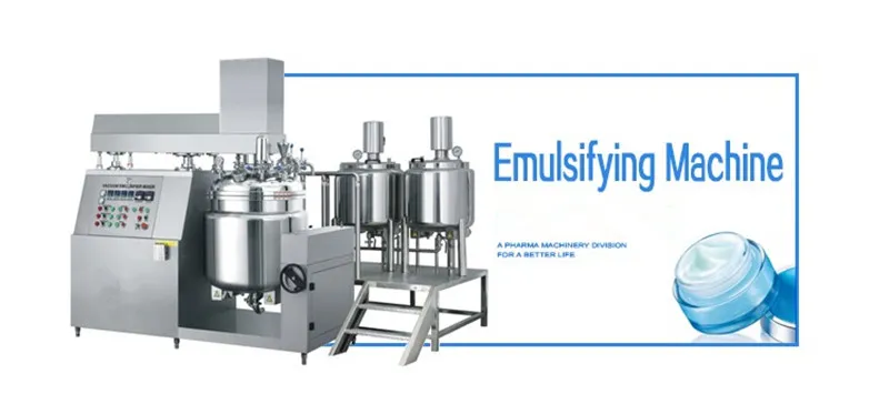 Cream Paste Lotion Products Making Mixing Homogenizing Machine with Emulsifier