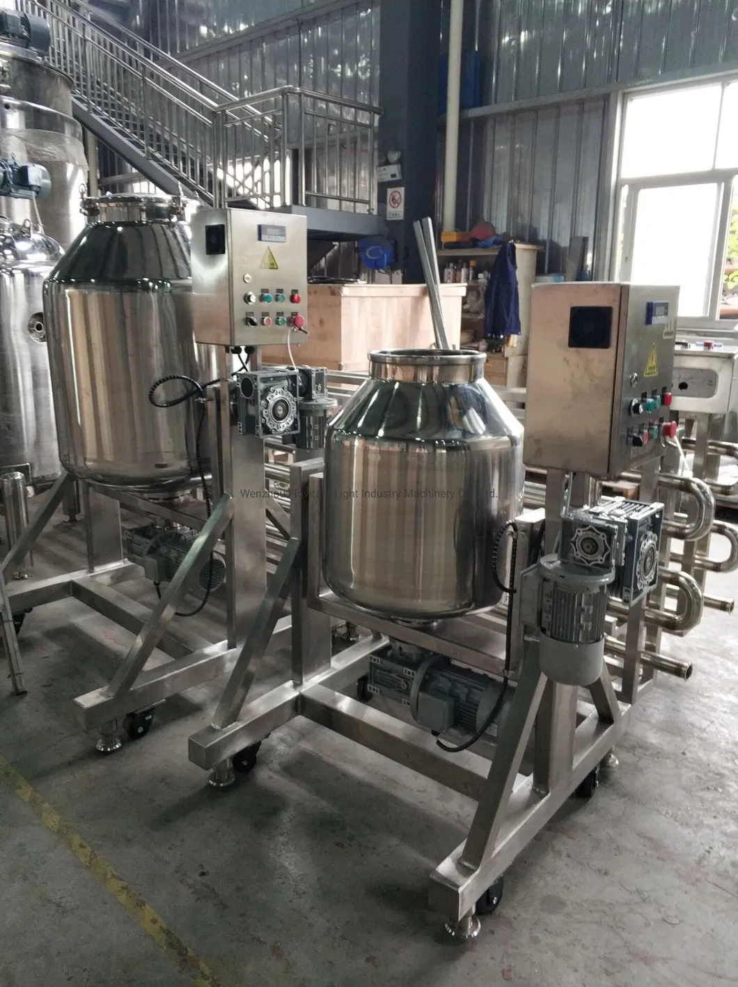 Customized 350L Stainless Steel Rotating Drum Powder Mixer Machine