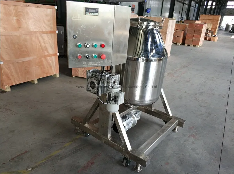 Customized 350L Stainless Steel Rotating Drum Powder Mixer Machine