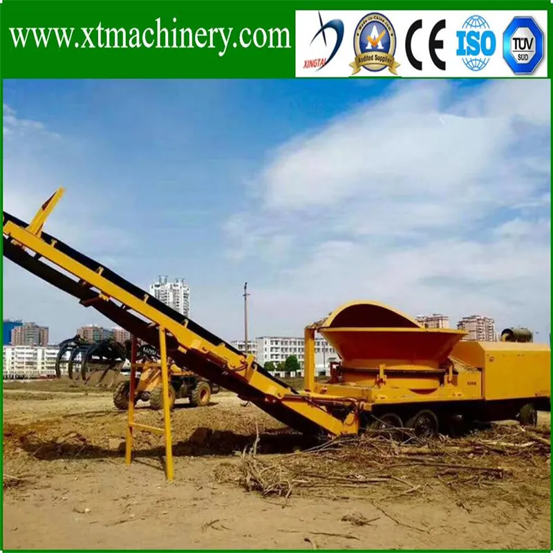 Easy Operation, Rotary Cutting, Finished Size Adjustable Tree Root Chipper