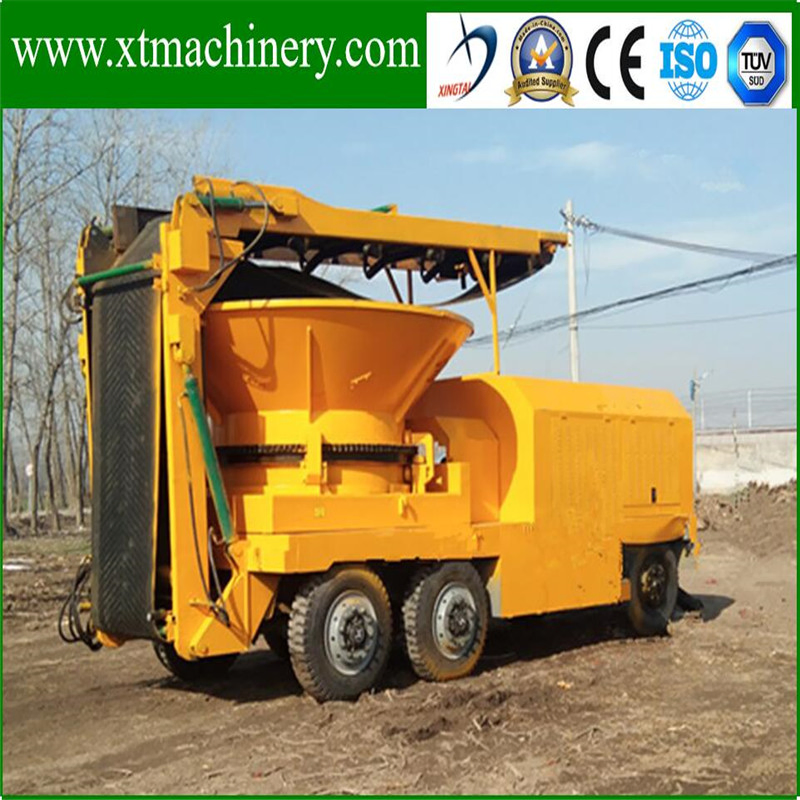 Easy Operation, Rotary Cutting, Finished Size Adjustable Tree Root Chipper