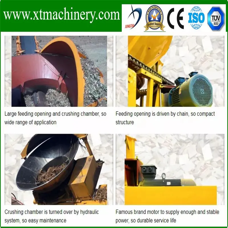 Easy Operation, Rotary Cutting, Finished Size Adjustable Tree Root Chipper