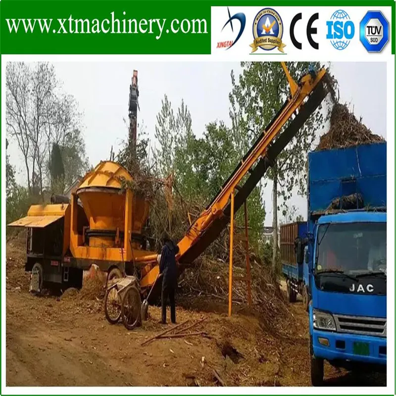 Easy Operation, Rotary Cutting, Finished Size Adjustable Tree Root Chipper