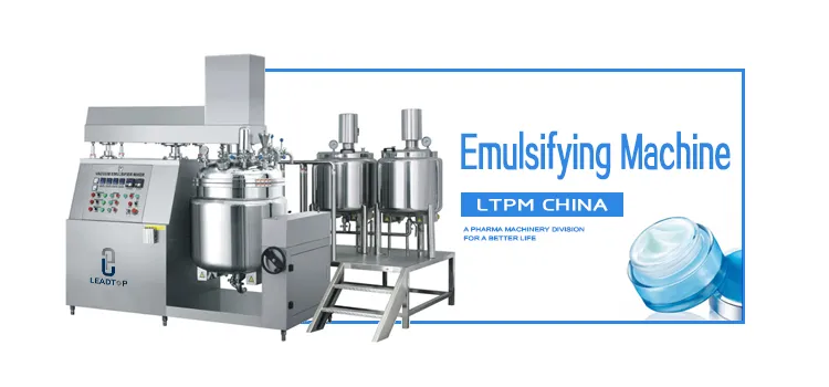 Emulsification Equipment Vacuum Emulsifying Mixer Shampoo Making Machine