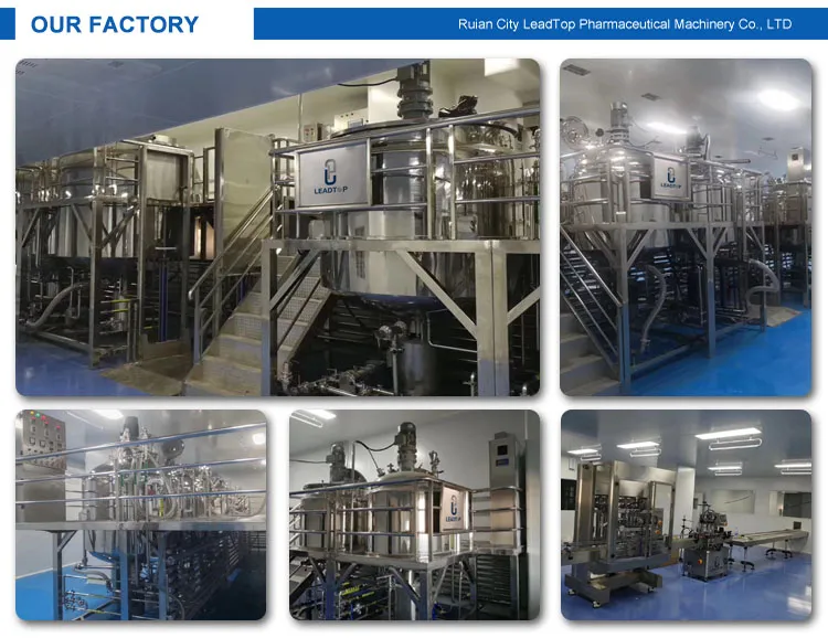 Emulsification Equipment Vacuum Emulsifying Mixer Shampoo Making Machine