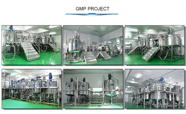 Facial Cleanser Emulsification Vacuum Mixer for High Viscous Liquid