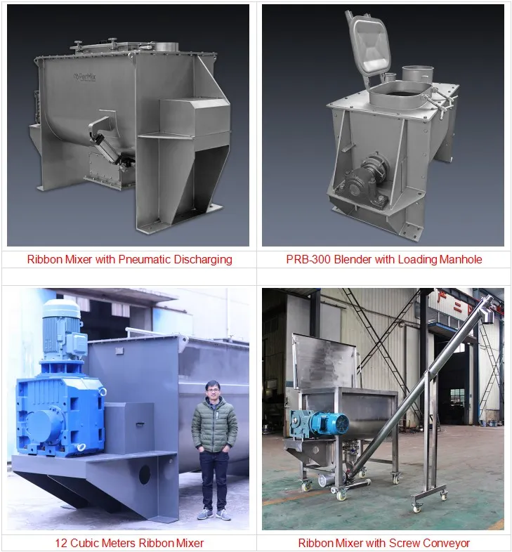 Factory and Trading Combo Ribbon Blender Mixer Machine