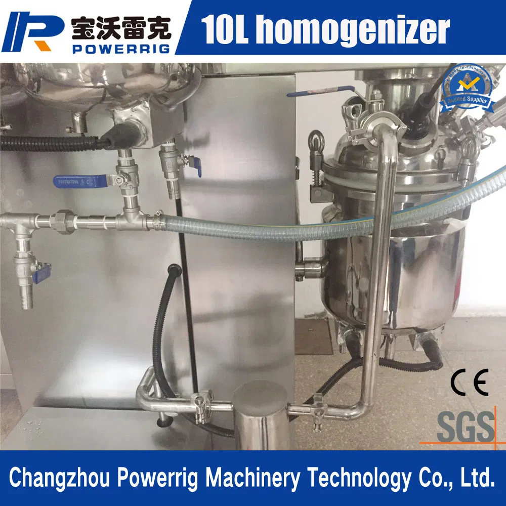 Factory Price 10L Hydraulic Lifting Vacuum Lotion Mixing Emulsifying Mixer Machine