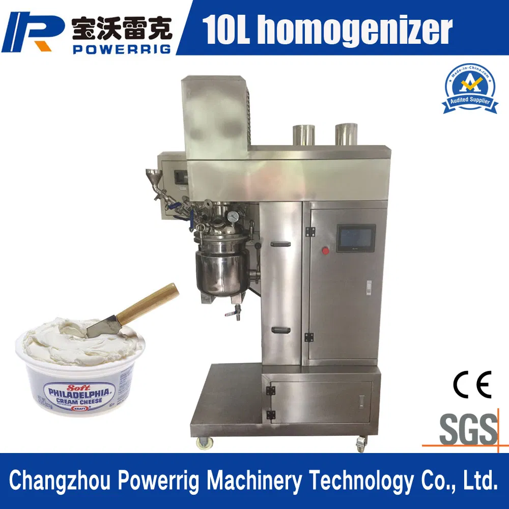 Factory Price 10L Hydraulic Lifting Vacuum Lotion Mixing Emulsifying Mixer Machine
