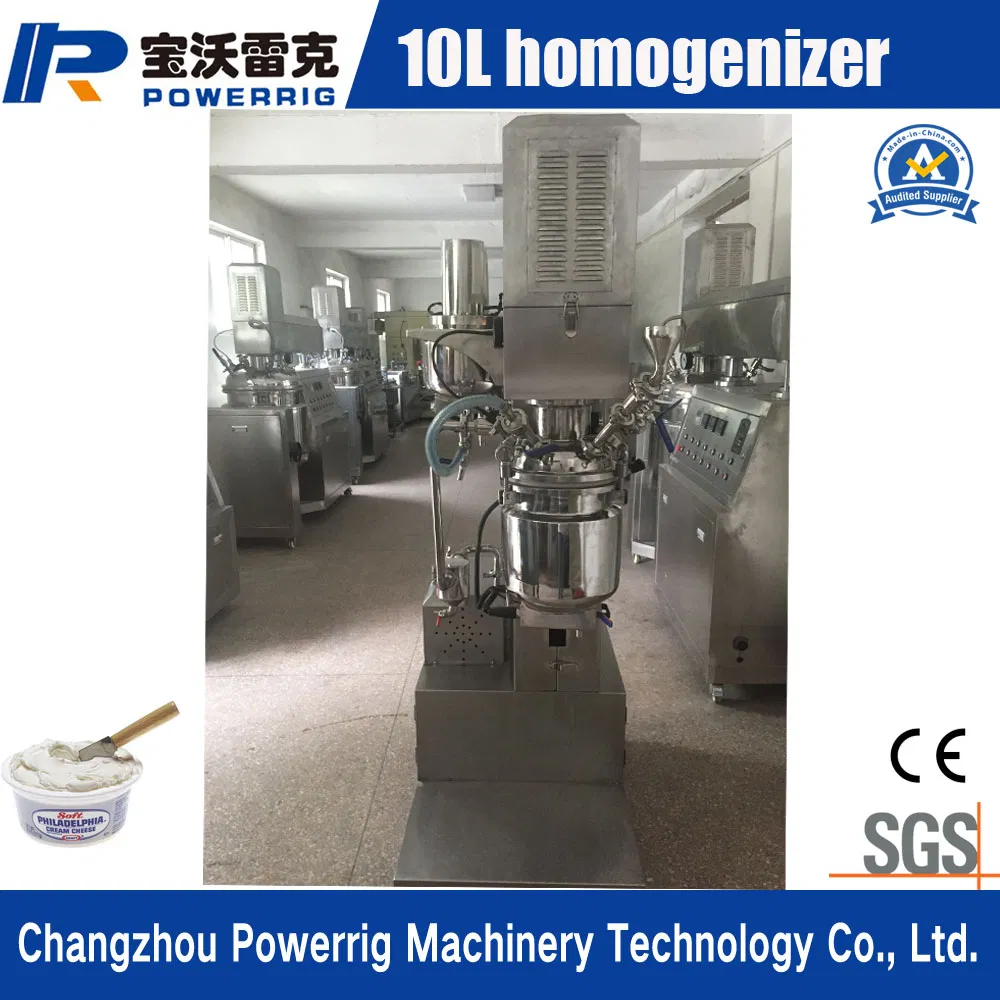 Factory Price 10L Hydraulic Lifting Vacuum Lotion Mixing Emulsifying Mixer Machine