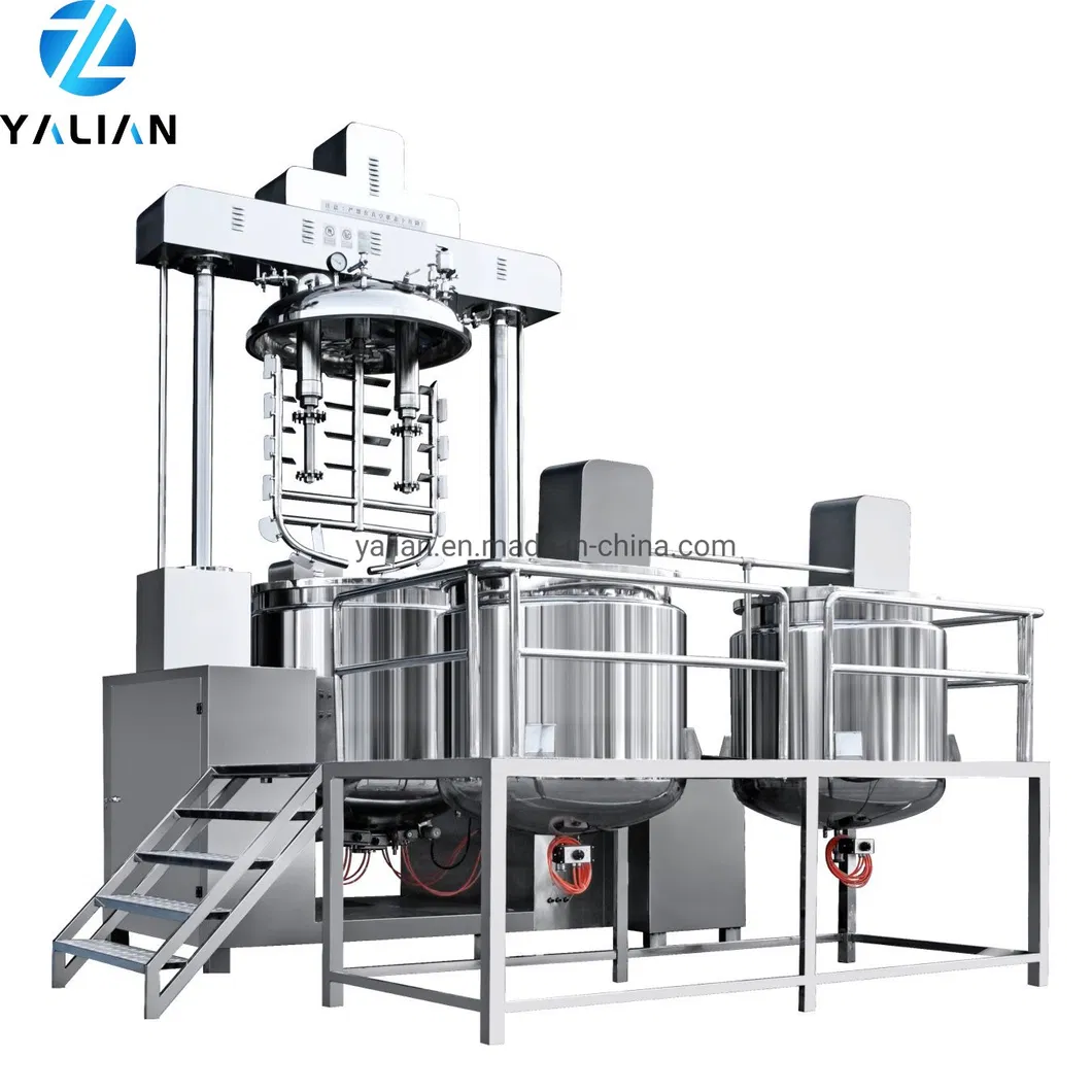 Factory Vacuum Emulsifying Mixer Homogenizer Industrial Mixing Machine Liquid Soap Comestics Honey Jelly Shower Gel Making Equipment