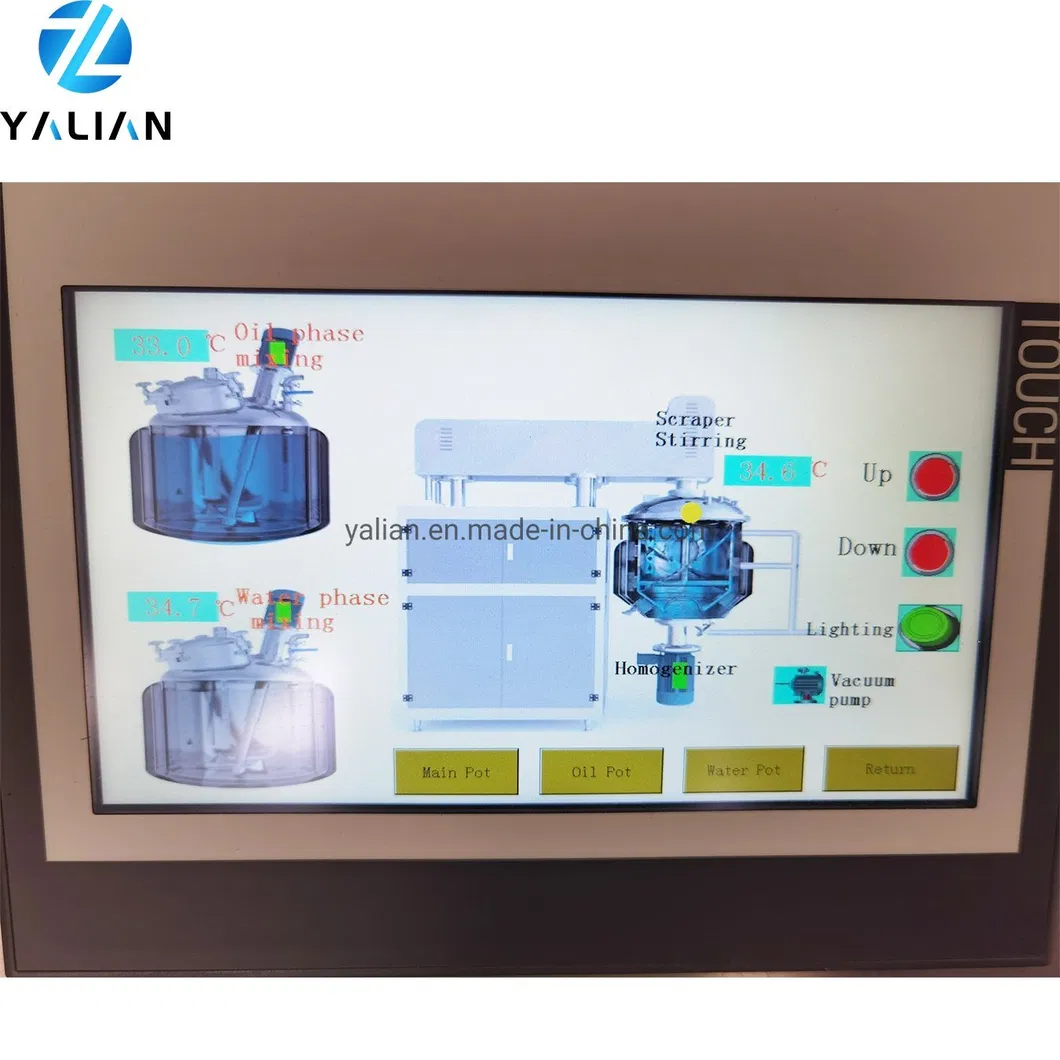 Factory Vacuum Emulsifying Mixer Homogenizer Industrial Mixing Machine Liquid Soap Comestics Honey Jelly Shower Gel Making Equipment