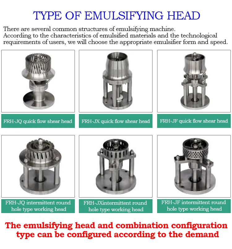 Fhr Pharmaceutical High Shear Manual Lifting Homogeneous Emulsification Machine