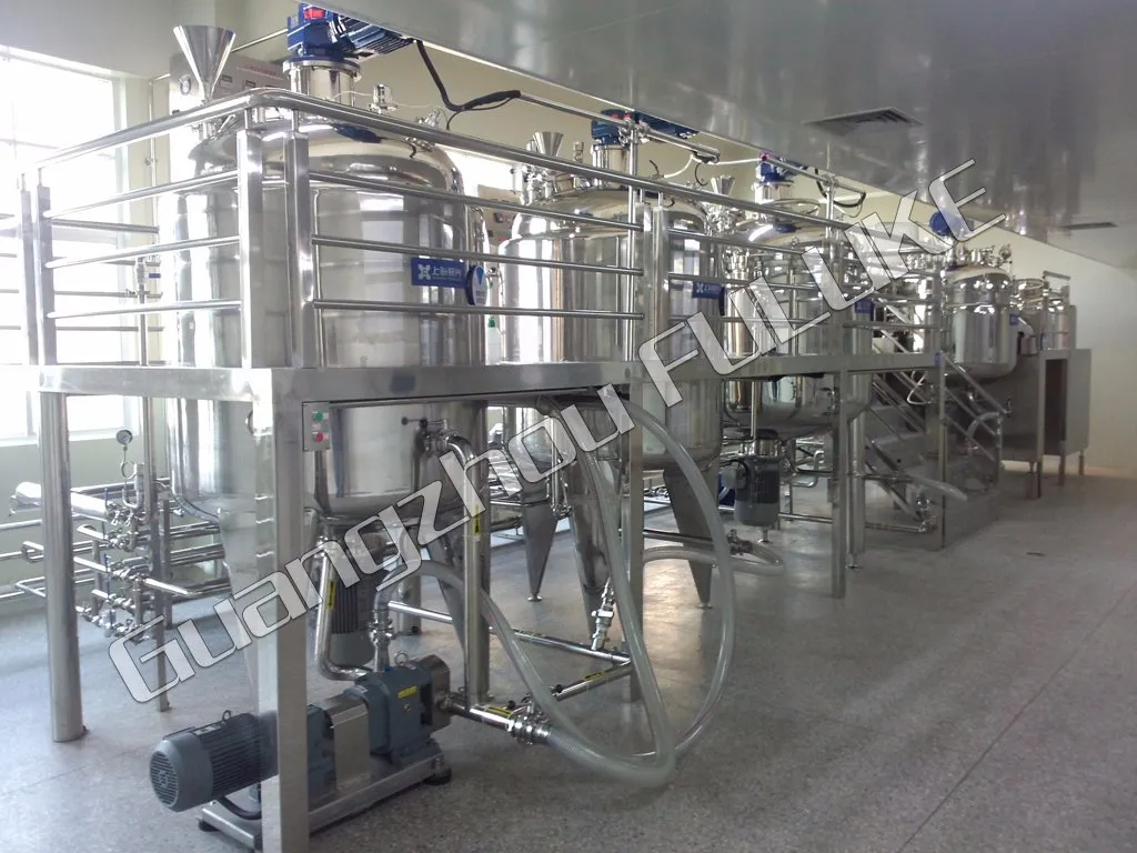 Shampoo Mixing Equipment Chemical Blending Tank Cosmetic Mixing Equipment