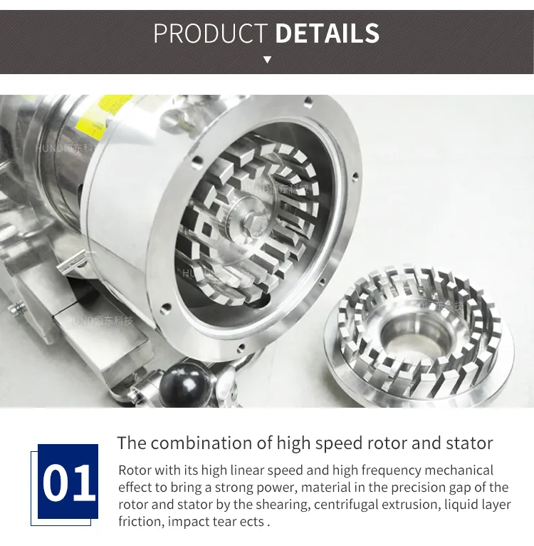 Food Grade Stainless Steel High Shear in-Line Homogenizer Emulsifier Pump for Chocolate Mustard