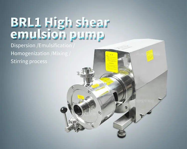 Food Grade Stainless Steel High Shear in-Line Homogenizer Emulsifier Pump for Chocolate Mustard