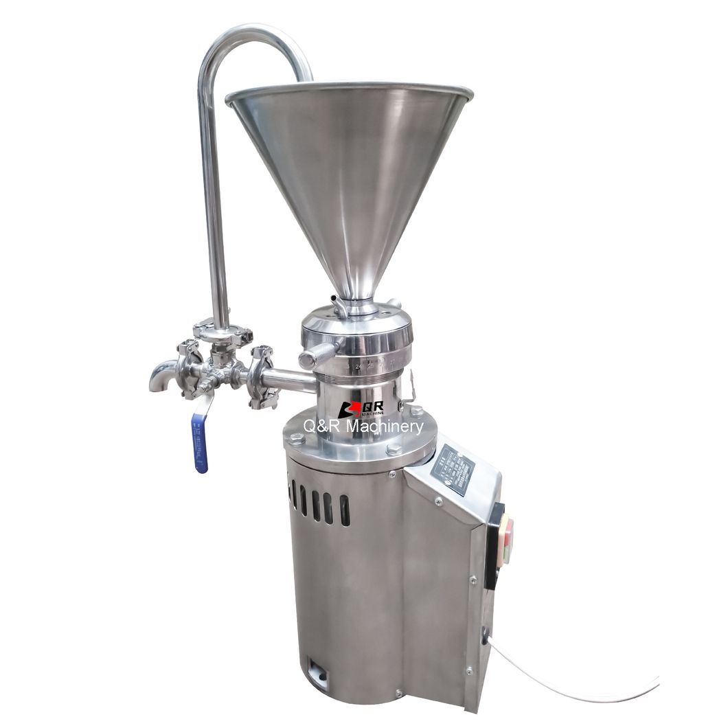 Full Automatic Commercial High Shear Red Chilli Sesame Paste Tahini Peanut Butter Chili Almond Paste Colloid Mill Maker