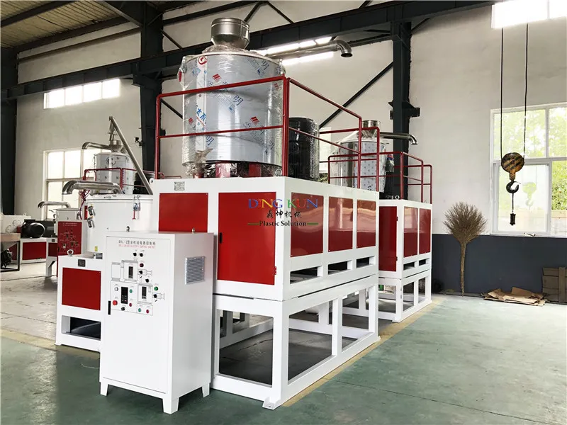 Fully Automatic Plastic Heating Cooling Mixer SRL-Z300/600 High Speed PVC Raw Materials Hot Cold Mixing Machine Units