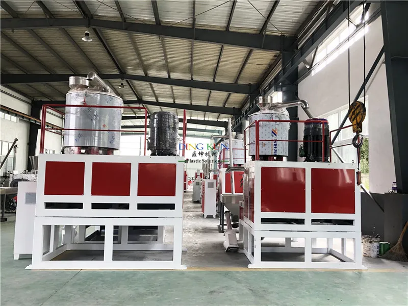 Fully Automatic Plastic Heating Cooling Mixer SRL-Z300/600 High Speed PVC Raw Materials Hot Cold Mixing Machine Units