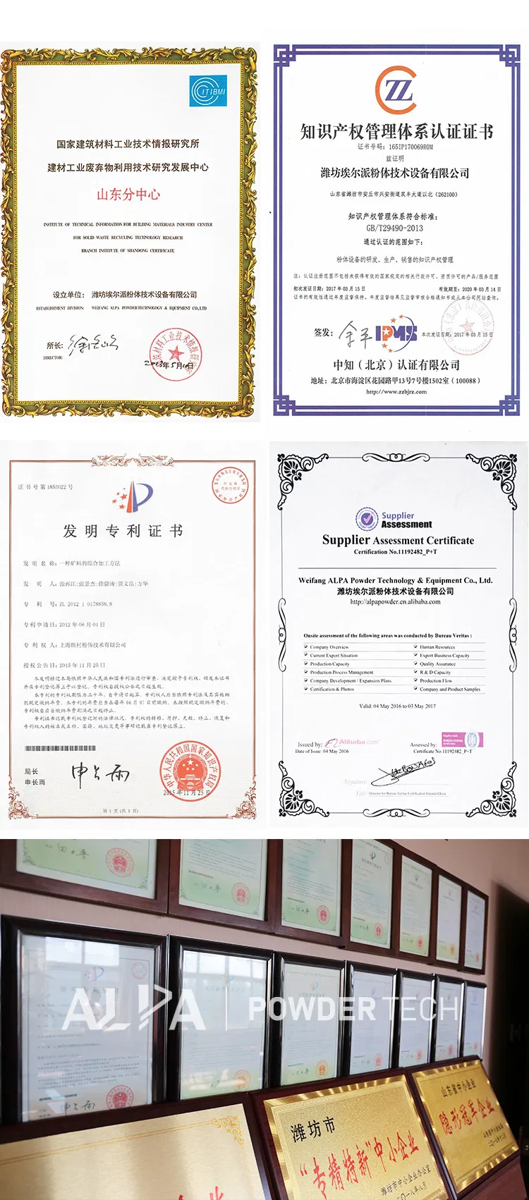 High Efficiency Airflow Separator Air Classifier for Powder Classification