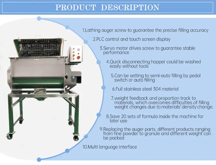 High Efficiency Chemical Mixing Machine with Double Ribbon