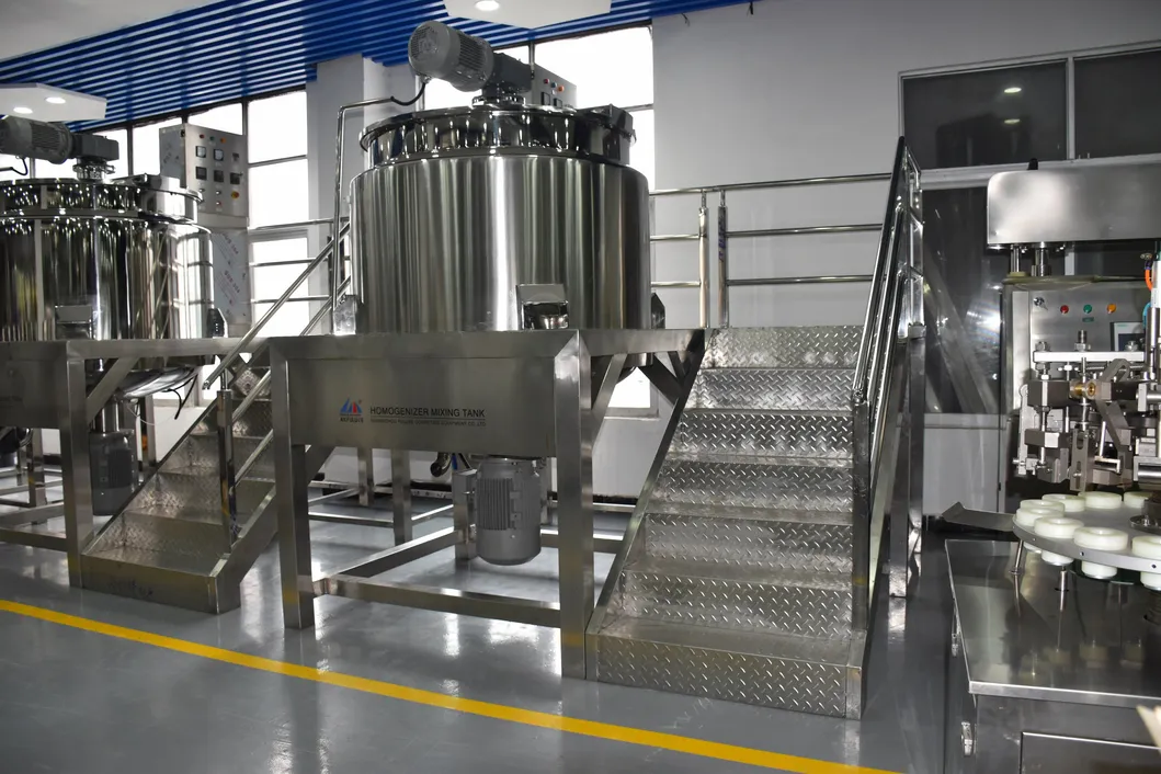 High Quality Liquid Soap Shampoo Liquid Hand Wash Making Machine with Electric Heater Jacket Kettle Mixer Machine Mixing Machine