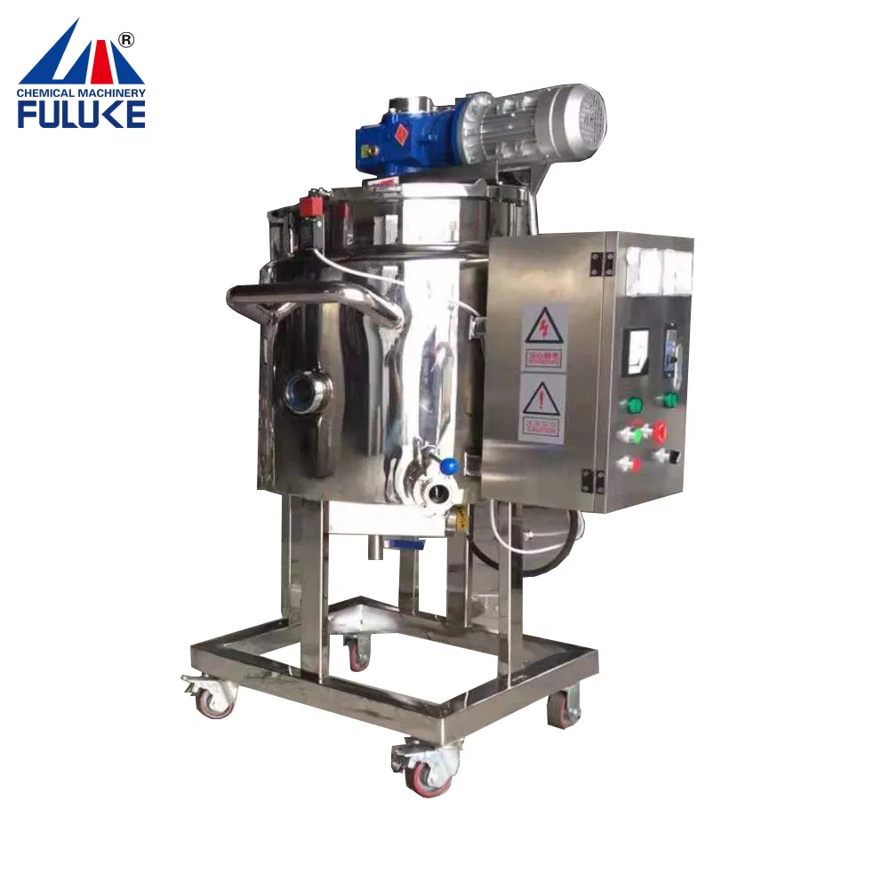 High Quality Liquid Soap Shampoo Liquid Hand Wash Making Machine with Electric Heater Jacket Kettle Mixer Machine Mixing Machine