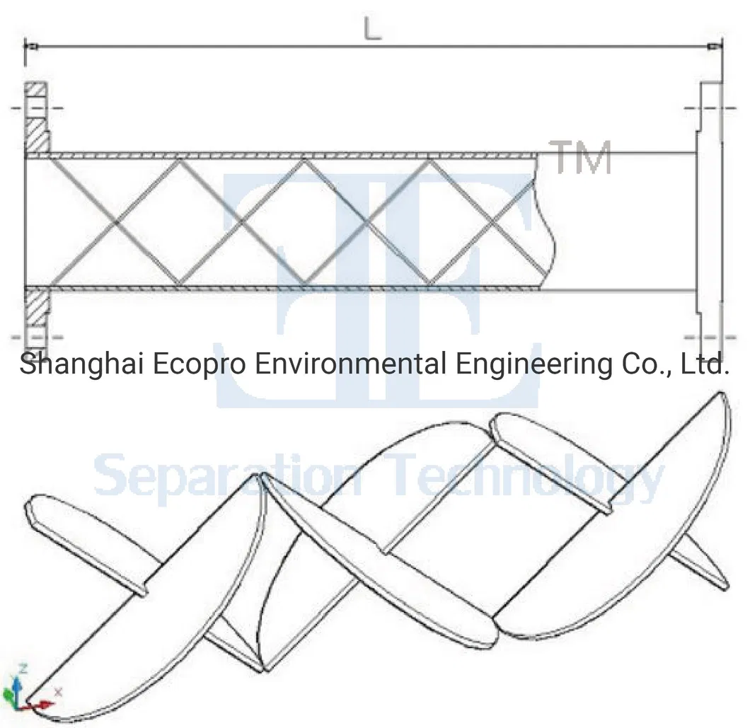 High Quality Mixing Equipment Stainless Steel Inline Static Mixer