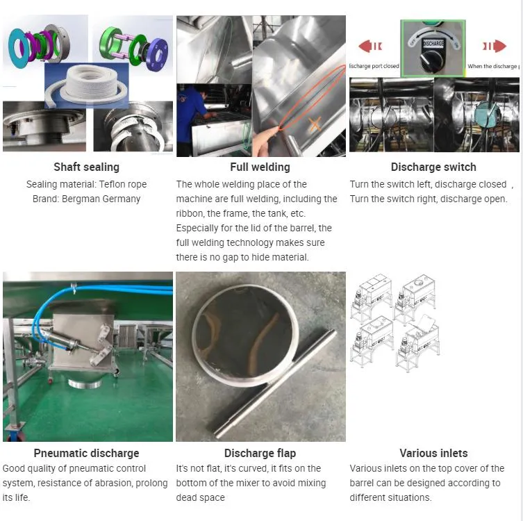 High Speed Spice Powder Blender Mixing Machine for Powder Mix