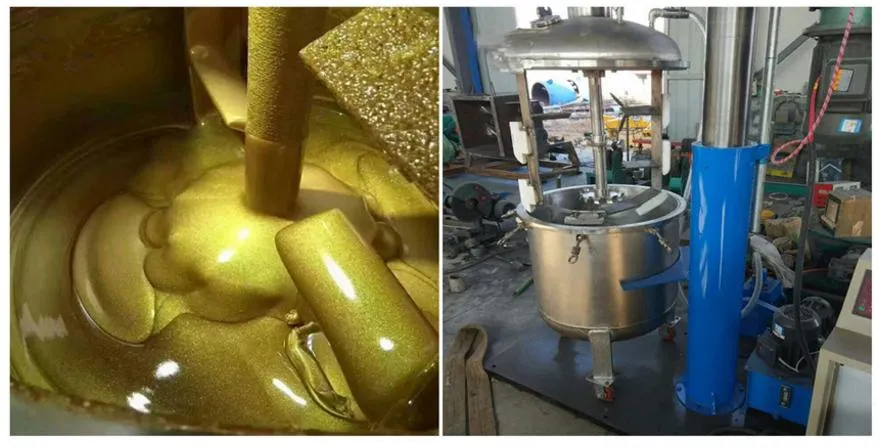 High Speed Triple Shaft Dissolver for Tile Beauty Filler Sealer Grout Production (with formula)
