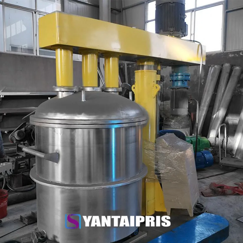 High Speed Triple Shaft Dissolver for Tile Beauty Filler Sealer Grout Production (with formula)